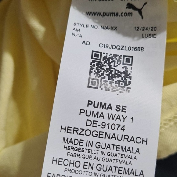 Puma Yellow Tee Shirt Size 2X NWT - Picture 5 of 6